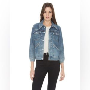 Alexa Chung X AG Denim Jacket in Blue